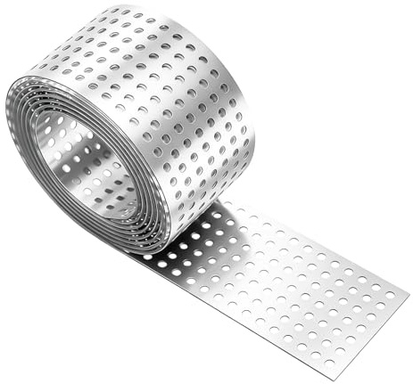 Takfot aluminium: 8 cm x 7 m silver pålitligt ventilationsgaller, hållbart fågelskyddsgaller, mångsidigt takgaller PVC för takrännor och fasadapplikationer