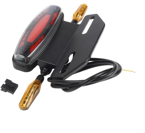Feu arrière multifonction pour vélo électrique avec clignotants, 6 broches étanche LED pour vélo 36 V 48 V