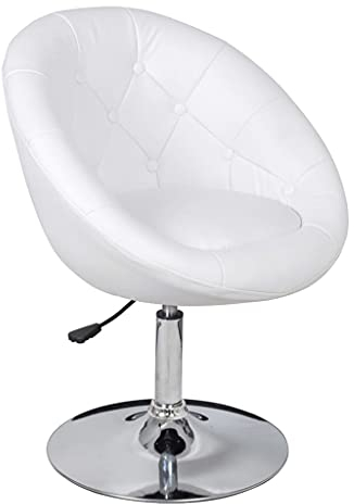 vidaXL Barhocker Chesterfield Lounge Sessel Bar Stuhl Drehsessel Hocker Barstühle weiß