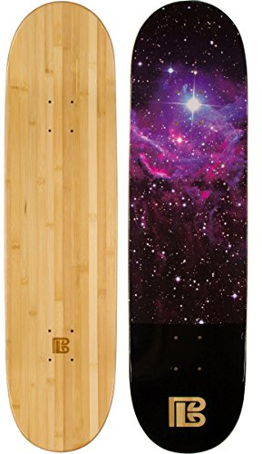 Bamboo Skateboards Nebula Graphic Skateboard Deck Only - More Pop, Lasts Longer Than Maple, Eco Friendly 7.75