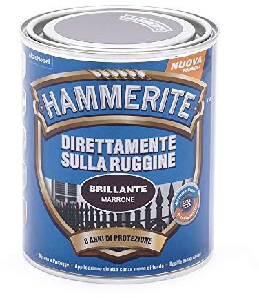Hammerite Direttamente Sulla Ruggine Brillante Marrone 0.75 l