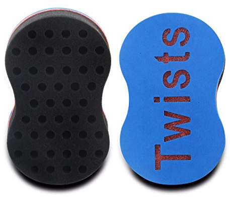 Nicoone Hair Sponge Brush,1PCS Big Holes Sponge for Hair,Twists Dread Afro Coils Hair Curl Brush For Home and Barber