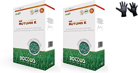 Bottos, Concime granulare Autumn K, antistress pre-invernale per la resistenza agli stress termici (4 Kg + guanti)