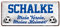 Schalke Fan Blechschild - Retro Fußball Schild - Deko Fanartikel für Wohnzimmer Kinderzimmer Werkstatt - schöne Geschenkidee für große und kleine Schalker Fussball Fans - 28x12cm