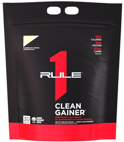 Rule1 R1 Clean Gainer (9,6lbs) Cookies & Creme - Viktökning - Utan kreatin