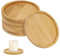 6 Pezzi Portacandele Legno Sottobicchieri Rotondi in Legno per Candele Piatto per Candele, Candeliere di LegnoSottobicchiere in Legno per Candele, Decorazioni, Sottobicchieri