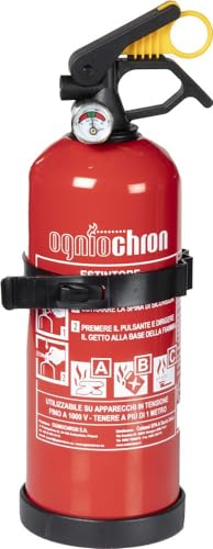 START Estintore a Polvere ABC/M 1 kg omologato Rina - 8A 34B C - Certificato EN 3-7 - omologato per Nautica 0029/2023 - Certificazione CE 0062