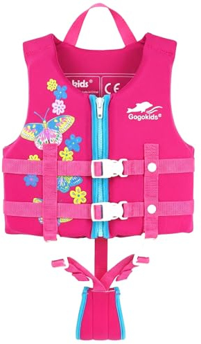 Gogokids Kids Swim Vest Float Jacket, Toddler Swimming Training Flotabilidad Traje de Baño Assist Traje de Baño para 13-30 kg 1-9 años Niños Niñas