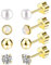 4 Paar Gold Knorpel Ohrringe für Mädchen Perle Chirurgenstahl Ohrringe Ohrstecker für Damen Herren Hypoallergen Ohrringe mit Flacher Rückseite Perle Ohrringe Ohrpiercing Ohrstecker