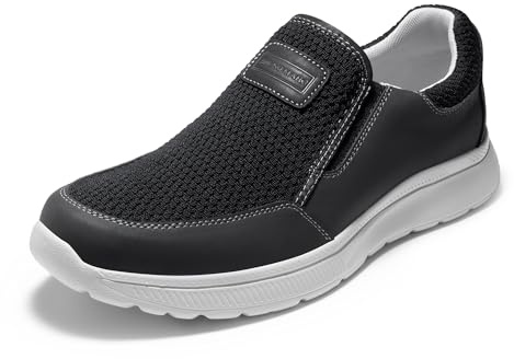 Bruno Marc Mocasín de Hombre Zapatos sin Cordones Casuales para Hombre Transpirables con Plantilla Acolchada Ligero,Size 42,Negro,SBLS2419M-E
