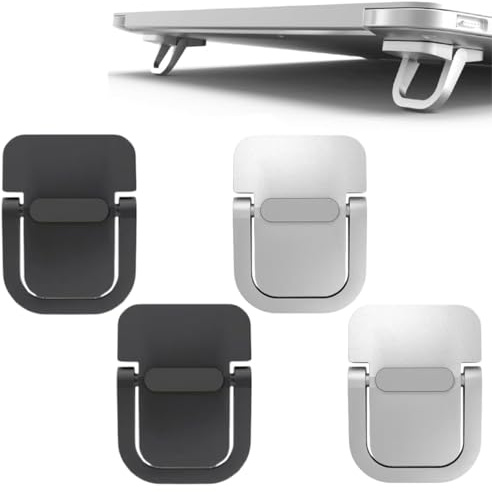 Mini Soporte Para Portátil,4 Piezas,Elevador De Teclado Portátil Para Escritorio, Invisible Laptop Stand,accesorios para PC,Para Todos Los Portátiles