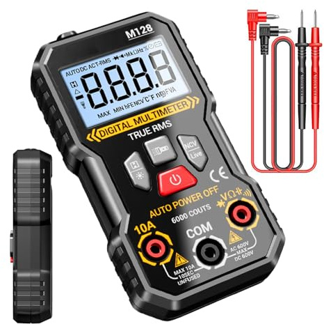 Kondensatortestare - Smart digital multimeter 6 000 pärlor, testanalysator för bil solbatterier hushållsunderhåll