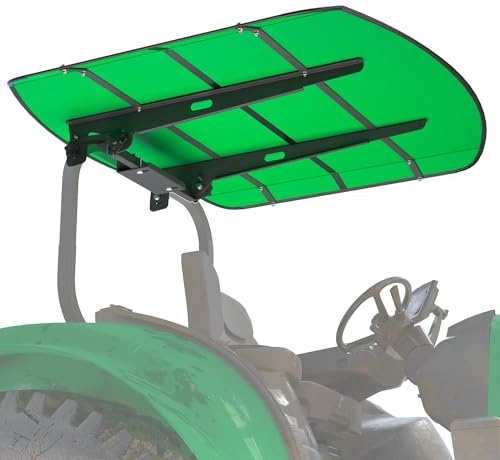 Tredre Green Tractor Canopy for ROPS 53-3/8 X 53-3/8, Tractor Shade Canopy Roof for Tractor and Mowers, Non-Fading High-Density Thermoplastic (Will Add About 4'' to The Height of The Tractor)