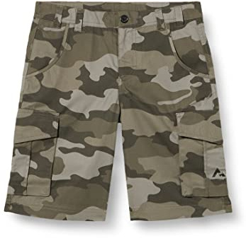 McKinley Unisex Kinder Geary Ii Shorts, AOP/Schwarz, 152 EU