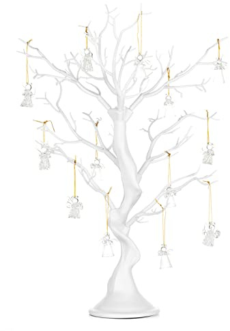 Nuptio White Christmas Tree Branch Artificial 22.8 inch Tall Manzanita Tree Centerpiece Wedding Centerpieces for Tables, Decorative Ornament Display Tree Branches for Decoration Weddings (1 Pc)