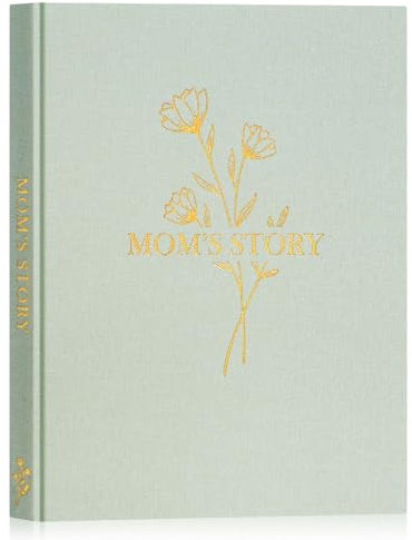 Lanpn Mama Erzähl Mir Deine Geschichte Buch Ausfüllen, 270+ Fragen Mutter von Deinem Leben Lebensgeschichte Erinnerungsbuch Muttertag Geburtstag Geschenk Mom Life Story Journal, Salbei Grün, Englisch