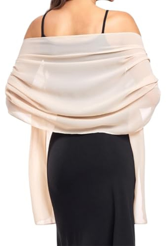 DOKRIN Pashminas para mujer,Bufanda de gasa suave de 70 x 175 cm, chal para vestido de noche o boda.