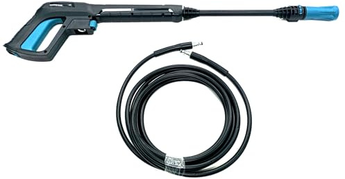 Avalon - Pistola de Alta presión para hidrolimpiadoras + Manguera de 5 Metros y Boquilla. Pistola con conexión rapida para limpiadoras a presión, Compatible con Sterwins, Kompak, One Year