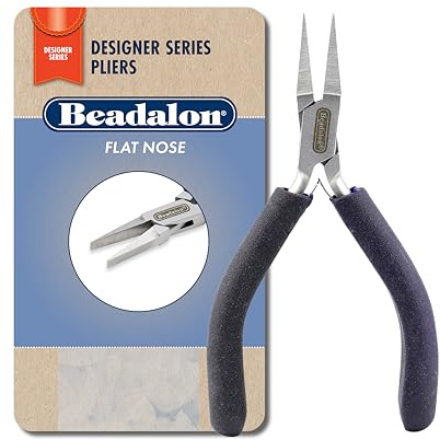 Beadalon Designer Series Pliers Kit - Flat Nose, Dark Blue