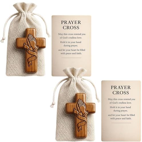 BAGUBDR 6Pcs Cross, Christian Gifts, Christian Gifts for Men, Suitable for Prayer Corners, Living Spaces As Decorations, Gift Giving