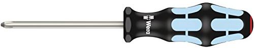 Wera 05032022001 Kraftform Stainless 3350 PH Stainless Steel Phillips Screwdriver, Lasertip, PH 2 Head, 4 Blade Length