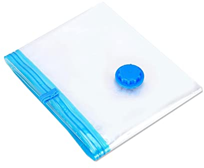 Vinsani Large Vacuum Travel Reusable Vacuum Storage Bags Great Space Saver Vacuum Bag For Bedding Sweaters Seasonal Clothers Prevents Mould Moisture Musty Odors – 80 x 100cm