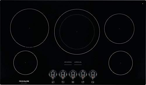 Frigidaire FGEC3648UB 36 Gallery Series Electric Cooktop with 5 Elements Ceramic Glass Cooktop Hot Surface Indicator and Express Select Controls in Black