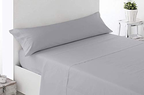 ENERGY COLORS TEXTIL - Excellent 135 - Juego SÁBANAS Completo 3 Piezas Verano Cama 135 x 190-200 cm (Antracita)