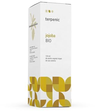 TERPENIC - Aceite Vegetal de Jojoba (Simmondsia chinensis) - BIO - 100 ml - Uso externo - Textura ligera y sedosa ideal para el cuidado diario de piel y cabello