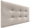 DHOME Kopfteil, gepolstertes Bett Kopfteil 8cm dick. Gepolstertes Kopfteil ACUALINE Stoff und Kunstleder. Bett-Kopfteile (Stoff Beige, 105cm (Betten 80/90/105))