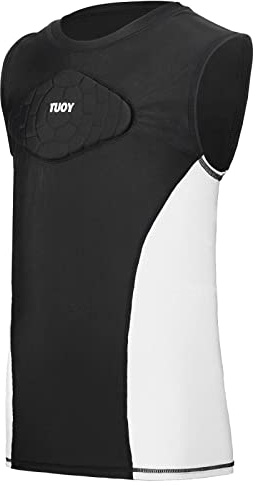 TUOY Youth Kids Chest Protector Heart Guard Sternum Protection Padded Shirt for Baseball, Football, Lacrosse