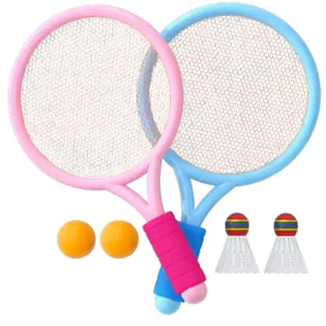 Tennis Rackets Set,Racket,Badminton for Kids, Rackets,2 Shuttlecocks,2 Tennis Balls,Rackets,for Children Indoor Outdoor Sports Games