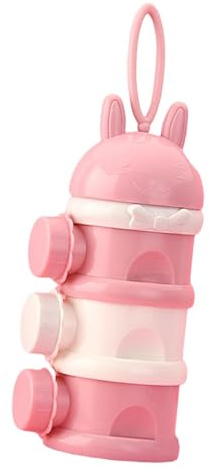 Wpsagek Dispenser per latte in polvere, contenitore per dispenser per latte in polvere,Contenitore per snack per bambini 3 strati | Lattina per latte portatile, contenitore per latte in polvere