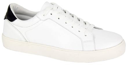 Dek M583 mäns spets till tå PU tränare stil fritidssko, Vitt, 42.5 EU