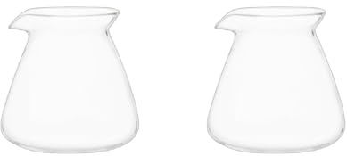 Servidores de taza de degustación de café de vidrio de borosilicato para verter sobre la preparación y uso multiusos funcional vertido sobre decantadores