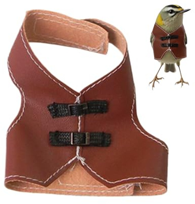 Chaleco de pájaro para loros - ropa ajustable para pájaros voladores - Suministros para animales para Conure Perquitas de halcón Interior Exterior Balcones Jardín Patio Patio Jardín Parque infantil