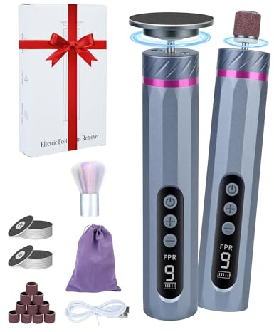Lima Electrica pies Durezas 5 en 1 Pedicura Profesional Quita Durezas para Pies Lima Durezas Recargable Removedor de Callos 9 velocidades ajustables Eliminar Electrico Quita Callos Foot File electrico