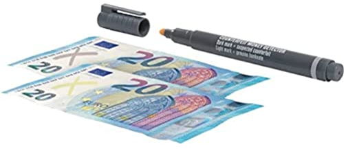 Safescan 111-0378 Falschgeld Stift Blisterpack 1 Prüfstift, blau/grau