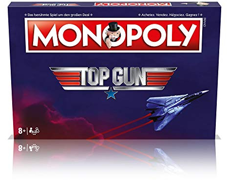 Monopoly Top Gun - Gesellschaftsspiel für Erwachsene und Kinder | Monopoly Special Edition | Das beliebte Brettspiel für Fans - Ab 8 Jahren für 2-6 Spieler