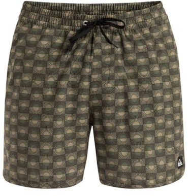 Quiksilver Homme Surfsilk Scallop Volley 16 Maillot De Bain, Florever Grape Leaf - Cre6, L EU