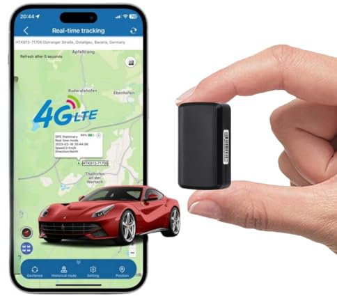 LMHOME GPS 4G Langzeit GPS-Tracker Power Finder für Oldtimer, Auto, Fahrzeuge, Boote, Anhänger und mehr inkl. Magnet-Befestigung - bis zu 90 Tage ohne Aufladen