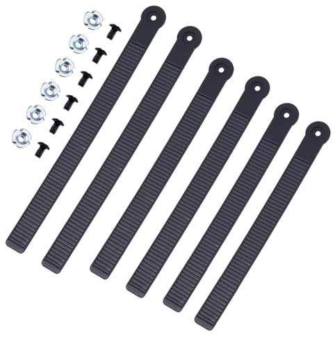 SUPERFINDINGS 6 set 3 misure Cinghie di Fissaggio per Snowboard Sostituzione 206/227/264mm Cinghia per Scaletta Da Snowboard Cinghia Elastica In PVC Cinghie per Fissaggio per Snowboard