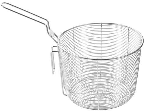 MOTHNUR Colino in acciaio inox 304, 18 cm, in acciaio inox 304, con manico per pasta e cottura