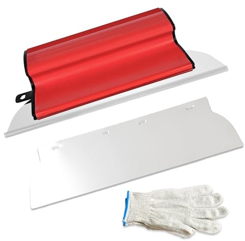 Spatule de surface de 25 cm avec lame en acier inoxydable, outil de mastic, spatule à ressort, spatule de lissage, spatule à lisser, spatule de lissage pour le travail, la décoration murale, la