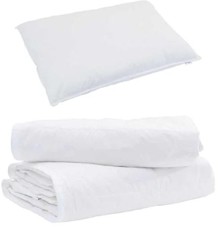 vidaXL Duvet 2-in-1 con Cuscino 2 PCS Bianco Piuma D'Anatra