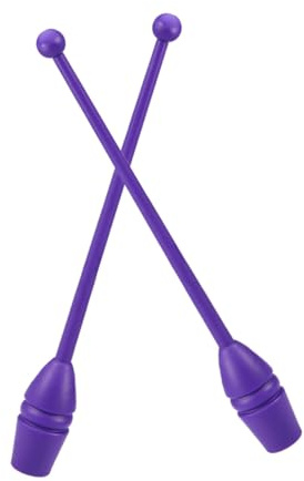 ERINGOGO Mazas Equipo Versátil de Accesorios de Gimnasia Púrpura de Plástico Gimnasia Rítmica Niña 9-10 Años para Entrenamiento y Competición