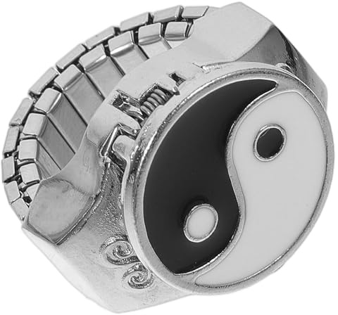 IWOWHERO Orologio in Metallo Design Trigrammi Numerici, e Confortevole, per Uso Quotidiano come Gioiello Unico