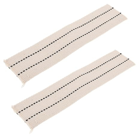 Abaodam Mèche de Remplacement en Coton Blanc pour Lampe à Huile, Lot de 2pcs, Résistante et Réduisant L'entretien, pour Lanternes et Bougies Lors D'événements Spéciaux