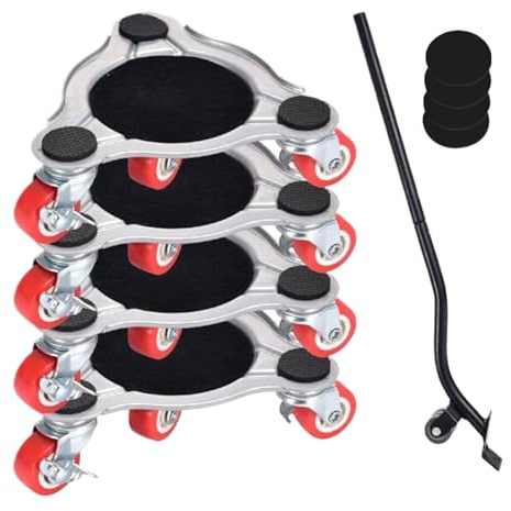 Ruote Per Mobili Pesanti,Carrello Triangolare In Acciaio Al Carbonio Per Carichi Pesanti - Pannello Rotolante Per Divano,Per Casa, Guardaroba, Frigorifero, Pianoforte, Elettrodomestici, Armadio