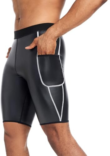 Générique Pantalon de Yoga Gainant pour Homme, Legging de Fitness en Similicuir pour soulever et sculpter Les Fesses